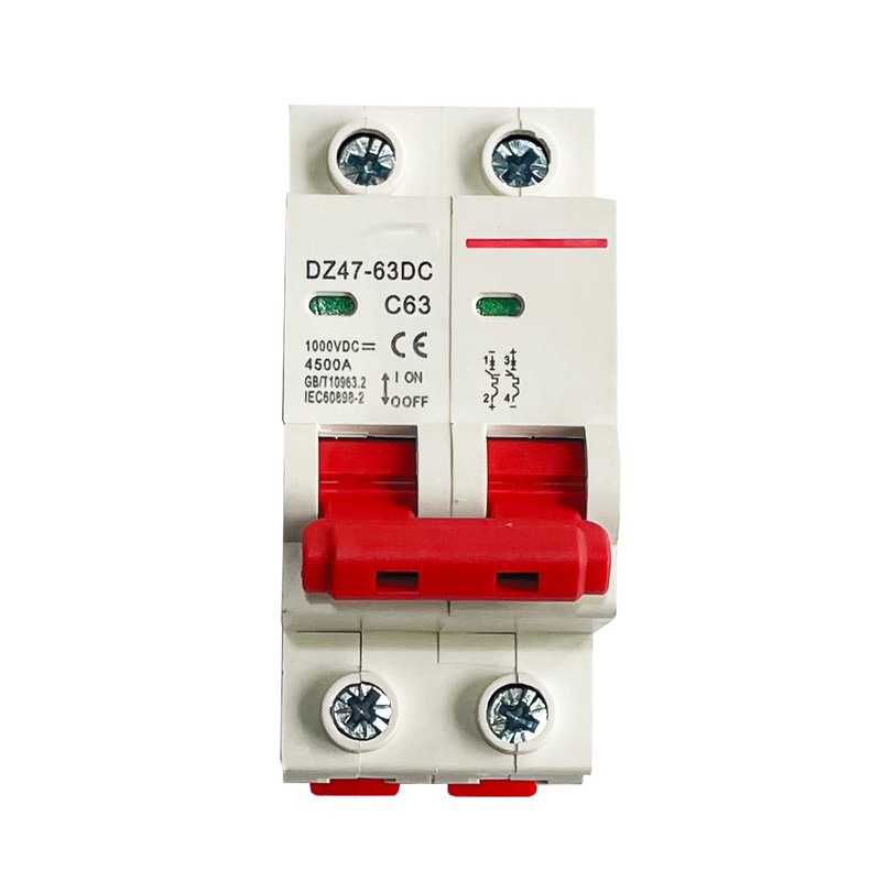 OrangeClub Circuit Breaker DC 1000V 2-Pin DC Miniature Circuit Breaker