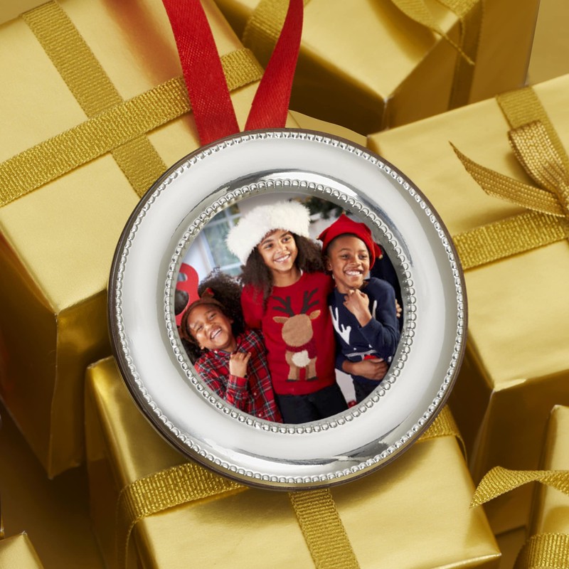 Ross-Simons Cunill Sterling Silver Beaded Picture Frame