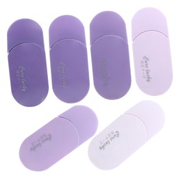 Gadpiparty 6pcs Correction Tape Large Capacity Easy to Use for School Office Supplies Compact Design Purple Students Ballpoint