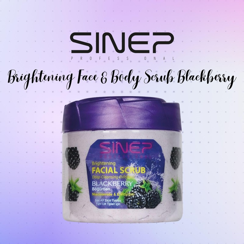 SINEP Professional Brightening Face and Body Scrub - Exfoliating Treatment