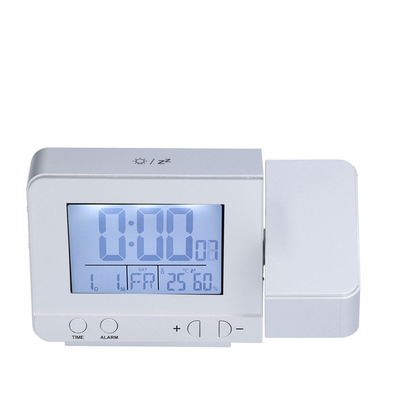 180° Rotation Projection Alarm Clock USB Powered LED Digital Clock