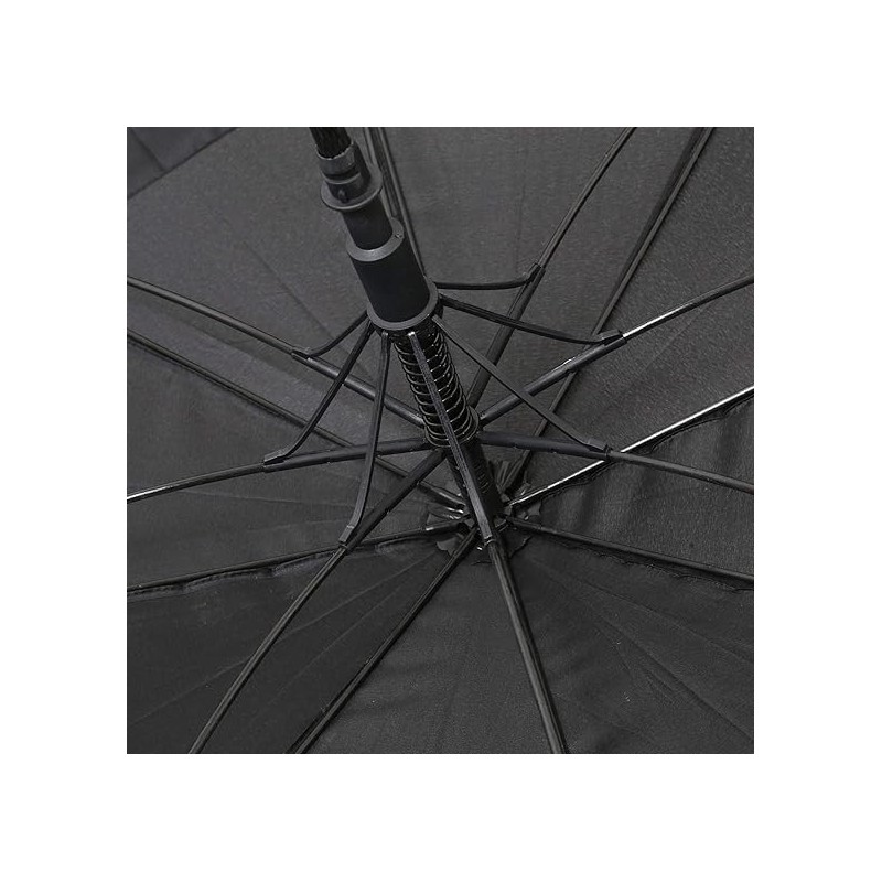 M.J COMFY-LIFE Extra Large Golf Umbrella 105cm - Black Windproof