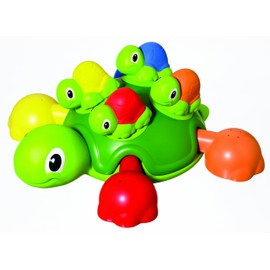 Tomy Toomies Turtle Tots, Shape Sorting Suction Sprayers Bath Toy, Baby Bath Toy for Boys & Girls Aged 1, 2, 3+ Years
