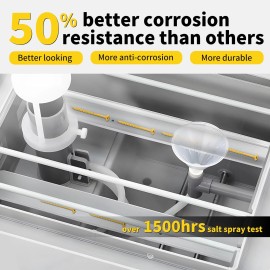 Fixlink Wood Screws 2-1/2 Inch, FIXLINK Deck Screws #10 x 2-1/2", 310 PCS, Epoxy Coat...