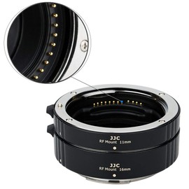 JJC for Canon rf Closeup Ring Digital Closeup Ring Set Extension Tube for Canon EOS R5 Mark II R100 R8 R50 R6II R7 R10 R5C R3 R5 R6 R RP Ra Camera 11mm+16mm Set Body Cap and Rear Lens Cap