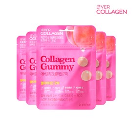 EverCollagen Collagen Gummies 5-day supply (6 gummies x 5 packets) Vitamin Hyaluronic Acid Ceramide Elastin / 에버콜라겐 콜라겐 구미 5일분 (6구미 x 5포) 비타민 히알루론산 세라마이드 엘라스틴