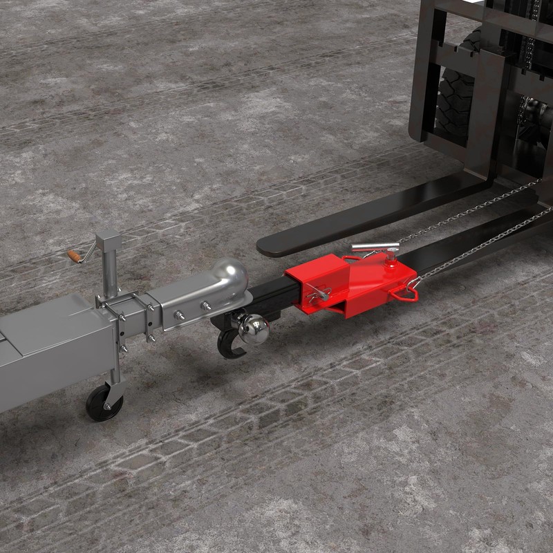 Universal 2" Forklift Trailer Hitch Attachment Adapter for Pallet Forks