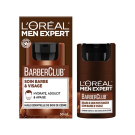 L'Oreal Paris Men Expert BarberClub Beard and Skin Daily Moisturizer, Nourishes, Softens & Soothes Beard and Skin, with Cedarwood Essential Oil, 50ml