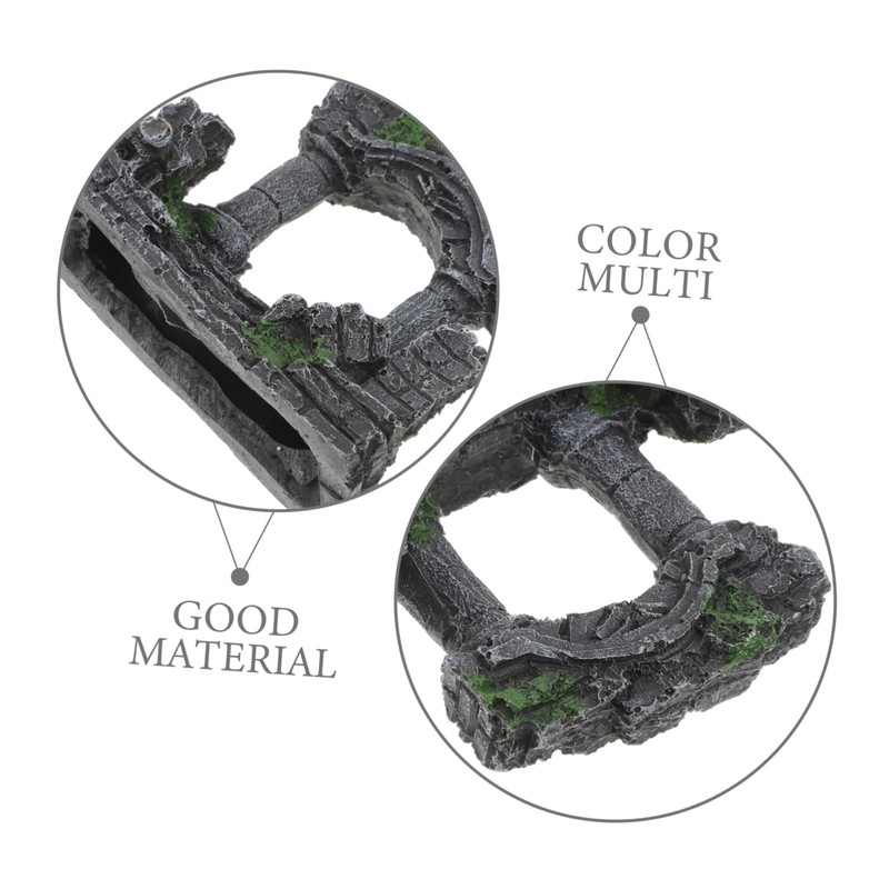 CIYODO Aquarium Decor Resin Roman Column Fish Tank Ornaments Classical