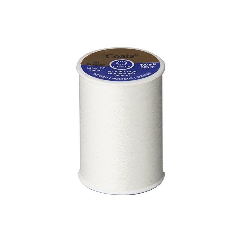 Coats & Clark All Purpose Thread 400 Yards White (ONE