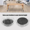 GOTOTOP 8 Pcs/Set Plastic Round Shape Multi-Slot Chair Bed Riser
