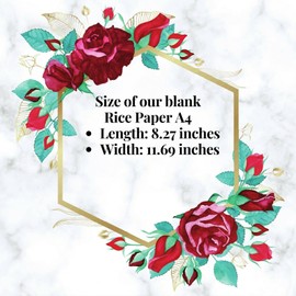 Mulberry Paper, Rice Paper for Decoupage, Art Tissue Washi Paper, Natural Fiber Paper - A4-30 GSM