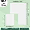 gisgfim 500Pcs White Printable Postcards Blank Postcard Paper 8.5 x