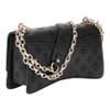 GUESS Gerty Convertible Xbody Flap Bag Black, black