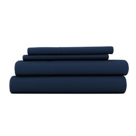 Linen Market Bed Sheets for Twin Size Bed (Navy) - Sleep Better Than Ever with These Soft and Cooling Twin Sheets - Deep Pocket Fits 16" Thick Beds - 3 Piece Twin Sheet Set