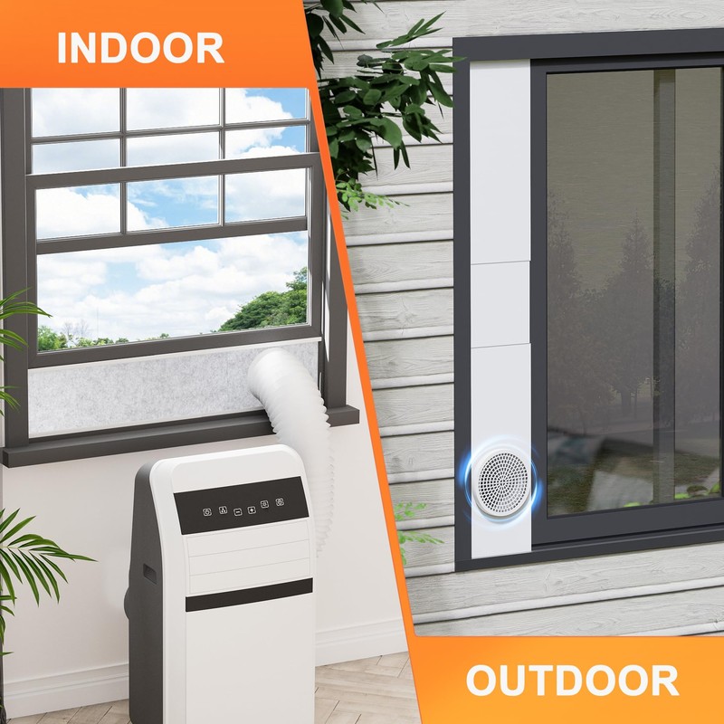 GCGOODS Portable Air Conditioner Window Seal Kit with Insulated Foam
