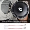 Red Wolf Upgrade 6.5" Speaker Wire Harness & Brackets For