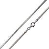 Materia 925 Silver Flat Curb Chain for Men Women 2