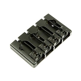 Hipshot 5A4FM1B 4 String A Style Bass Bridge, Black