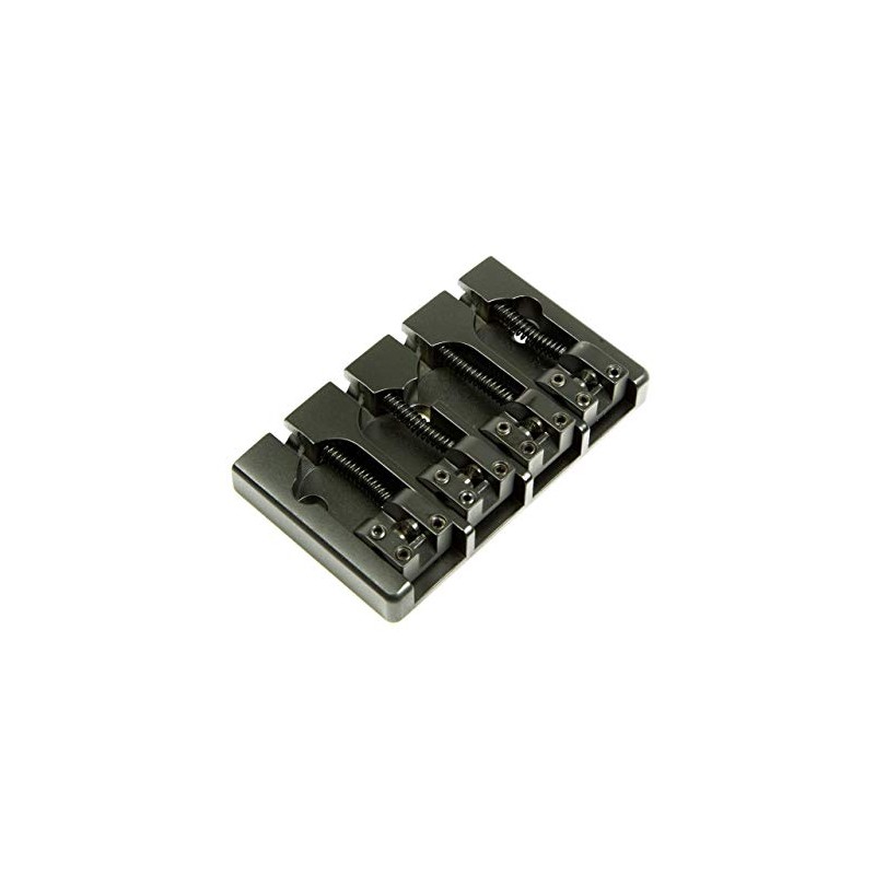 Hipshot 5A4FM1B 4 String A Style Bass Bridge, Black