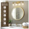 zeyu 27'' Modern Vanity Lights Over Mirror, 4-Light Brushed Gold