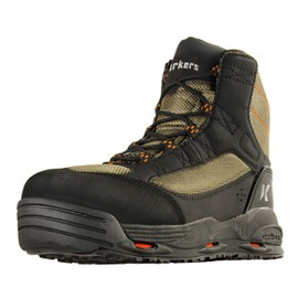 Korkers Greenback Wading Boots - Packed with The Essentials - Includes Interchangeable Kling-On & Studded Kling-On Soles - Size 13