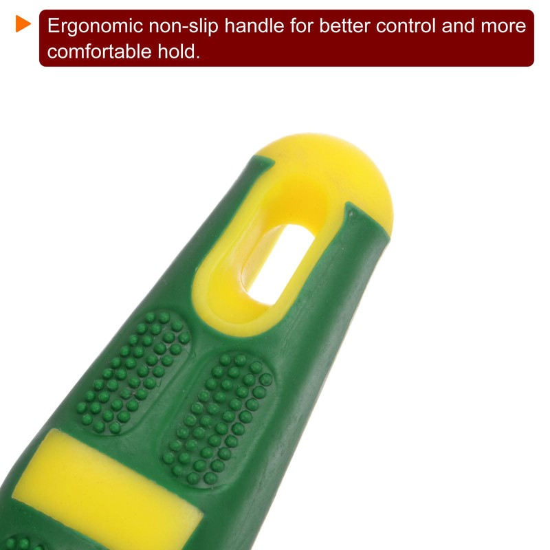 sourcing map Rubber File Handle 4.5 Inch Rectangular Hole Ergonomic