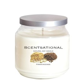 Scentsational Soaps & Candles Frankincense Natural Soy Candle w/Lid 19 Oz