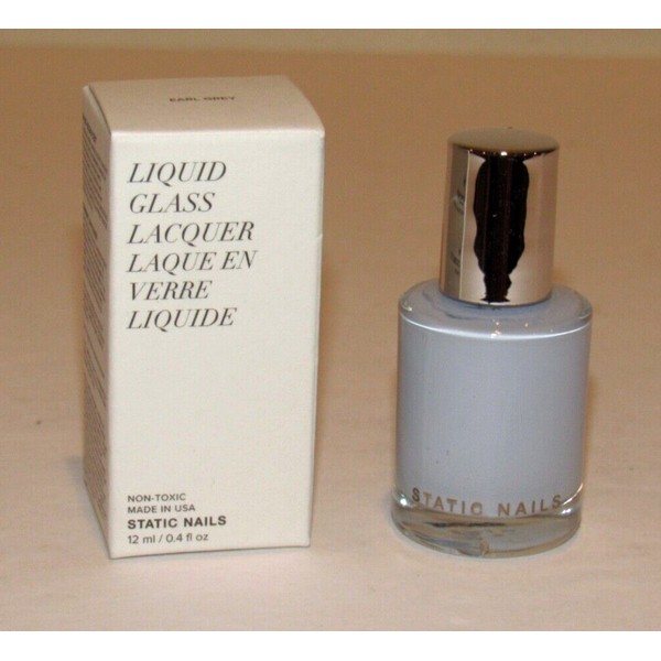Static Nails Liquid Glass EARL GREY Nail Lacquer 0.4 Oz