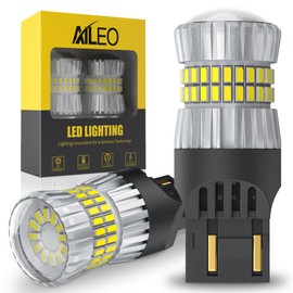 AILEO Upgraded 2024 7440 7443 LED Light White Bulbs 500% Increased Brightness, Perfect for Reverse/Backup, Tail, Brake, Turn Signal & DRL Easy Installation Lifespan 60000 Hours-2PCS