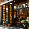 2 Pack Coffee Espresso Feather Flags Cafe Banner, Fashionable