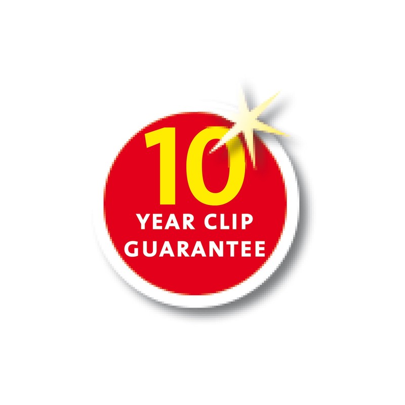 Herlitz 10312486 Klemmhefter 30 Blatt schwarz, PVC 5er Packung