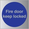 VSafety Fire door keep locked Sign - 150mm x 150mm