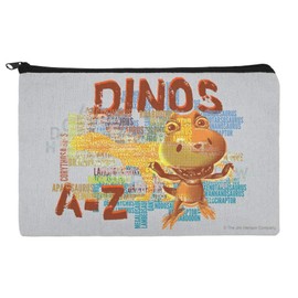 Dinosaurs from A to Z Word Art Dinosaur Train Makeup Cosmetic Bag Organizer Pouch