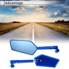 RATCHROLL 1set Universal Motorcycle Rear View Mirrors Adjustable Bar End