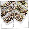 ULTECHNOVO 150pcs Color Plated Zinc Nut Kit Stainless Steel Insert
