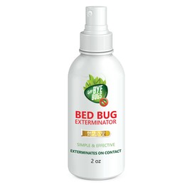 Say Bye Bugs Bed Bug Spray Travel Size- Non-Toxic and Kills on Contact. Stain & Odor Free Bed Bug Spray. New Formula for Getting Rid of Bed Bugs Permanently (2 oz) TSA Approved Size-Travel Must Haves
