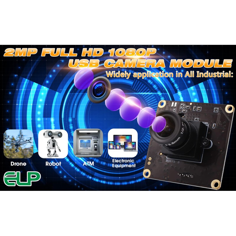 High Frame Wide Angle USB Camera Module for Laptop 1080P