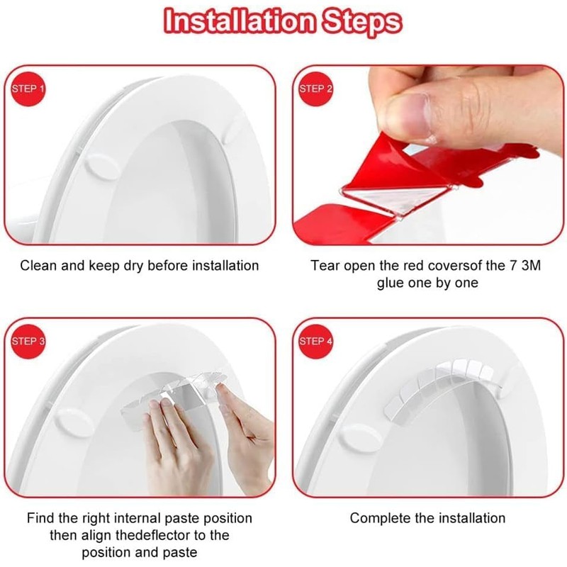 Toilet Seat Splash Guard Transparent Potty Training PIPI Splash Guard
