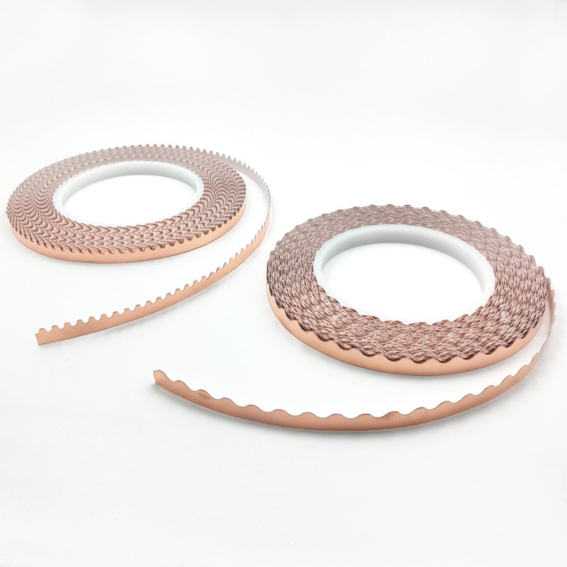 ARTKINGTO Scalloped Copper Foil Tape for Stained Glass, DIY Handicrafts,