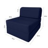 Danfuton Sleeper Chair Folding Foam Beds, Flip Sofa Bed Sit