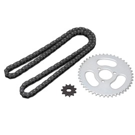 T8F Front and Rear Sprocket Chain Replacement High Power T8F Gear Chain Set for Modified Karts ATVs and Mini Motorcycles
