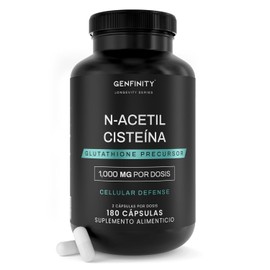 Acetil Cisteína Nac 000 Por Dosis 180 Cápsulas Pureza Grado Clínico Suplemento Alimenticio