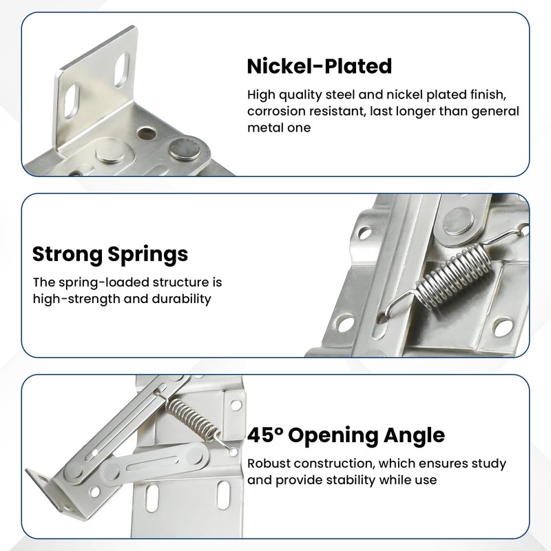 1 Pair Tip Out Tray Hinges, Sink Hinges for Kitchen