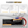 Nihewo 4S Lipo Battery 14.8V RC Battery 4500mAh 80C with