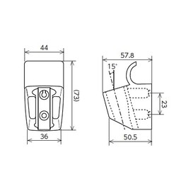 KVK Shower Hanger with Hose Hook (Gray Color Unpacked) ZK12F2B