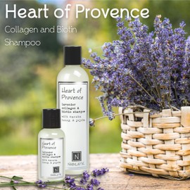 Nabila K, Heart of Provence - Lavender Collagen and Biotin Hair Conditioner, with Vitamin B7, Manuka Honey, and Jojoba, for All Hair Types, 9 oz
