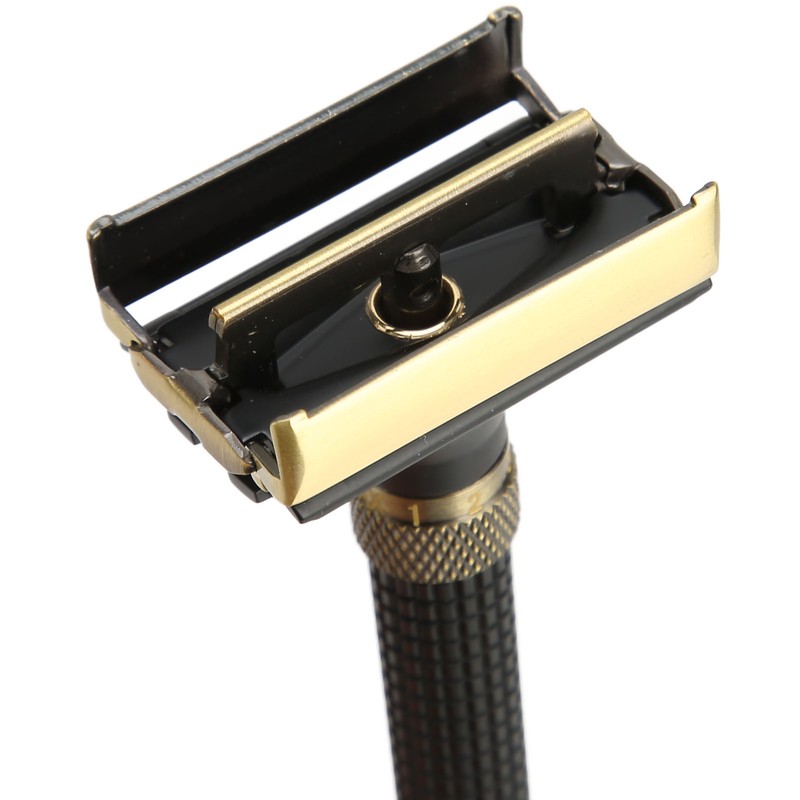 Double Edge Safety Trimmer Reusable Slip Resistant Metal Men Safety