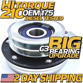 HD Switch HiTorq 210ftlb (OEM 175) BIGBearing Billet Pulley PTO Clutch for Warner 5218-212