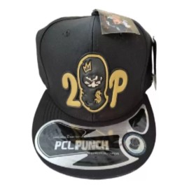 Innovaciones Gorra Plana Peso Pluma Doble P Negra